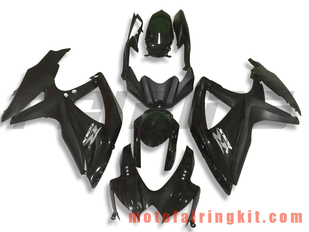 Kits de carenado aptos para GSX-R750 GSX-R600 K8 2008 2009 2010 GSXR 600 750 Molde de inyección de plástico ABS Carrocería completa para motocicleta Marco de carrocería de posventa (negro) B079