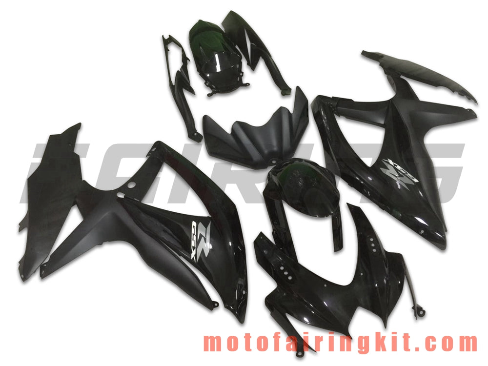 Kits de carenado aptos para GSX-R750 GSX-R600 K8 2008 2009 2010 GSXR 600 750 Molde de inyección de plástico ABS Carrocería completa para motocicleta Marco de carrocería de posventa (negro) B079