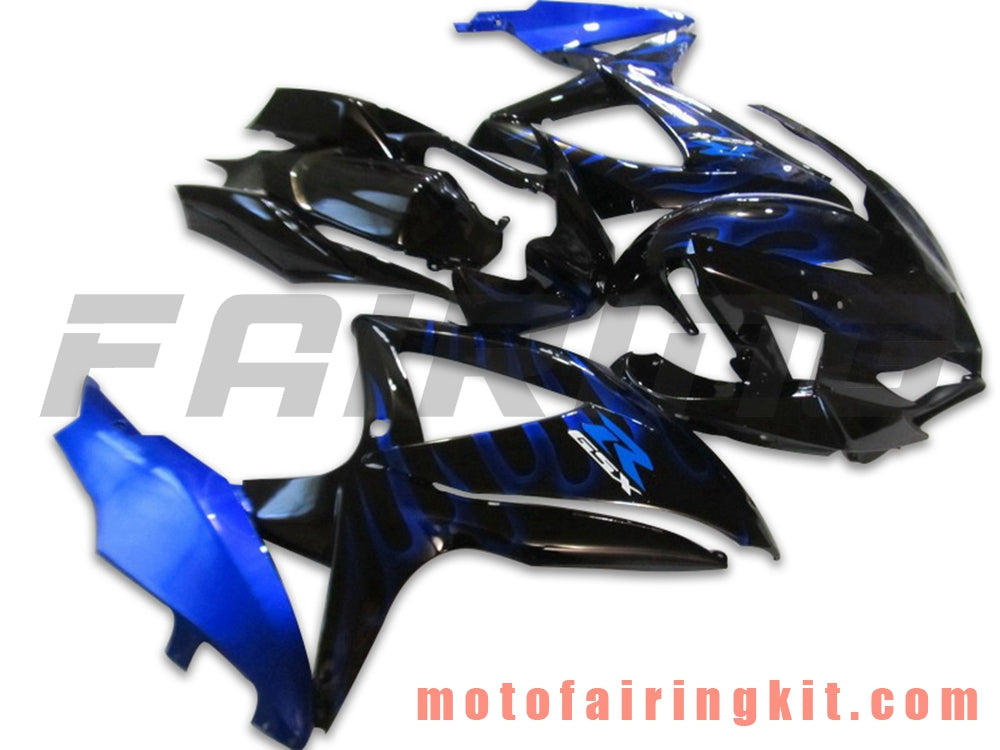 Kits de carenado aptos para GSX-R750 GSX-R600 K8 2008 2009 2010 GSXR 600 750 Molde de inyección de plástico ABS Carrocería completa para motocicleta Marco de carrocería de posventa (azul y negro) B096