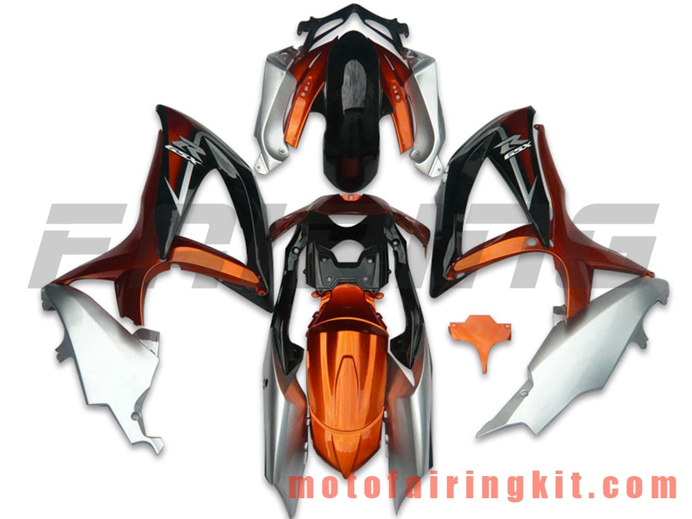 Fairing Kits Fit for GSX-R750 GSX-R600 K8 2008 2009 2010 GSXR 600 750 Plastic ABS Injection Mold Complete Motorcycle Body Aftermarket Bodywork Frame (Orange & Black) B101