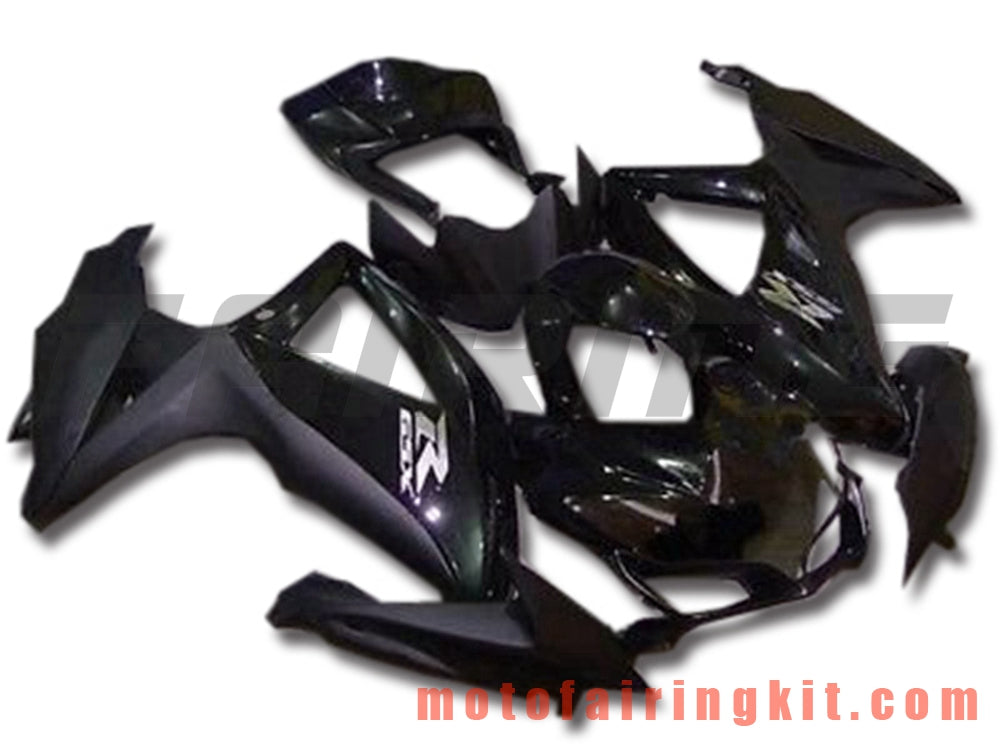 Kits de carenado aptos para GSX-R750 GSX-R600 K8 2008 2009 2010 GSXR 600 750 Molde de inyección de plástico ABS Carrocería completa para motocicleta Carrocería del mercado de accesorios Marco (negro) B122