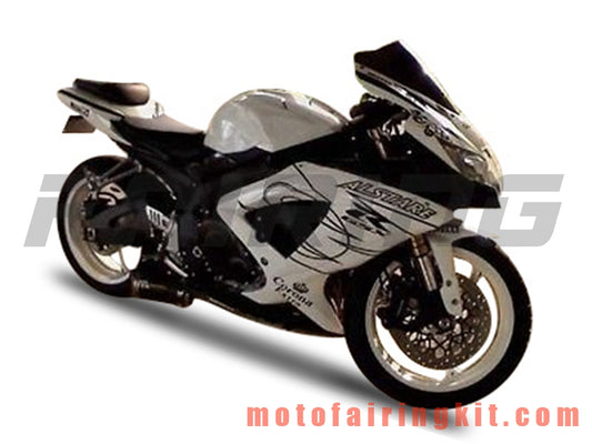 Kits de carenado aptos para GSX-R750 GSX-R600 K8 2008 2009 2010 GSXR 600 750 Molde de inyección de plástico ABS Carrocería completa para motocicleta Marco de carrocería de posventa (blanco y negro) B123