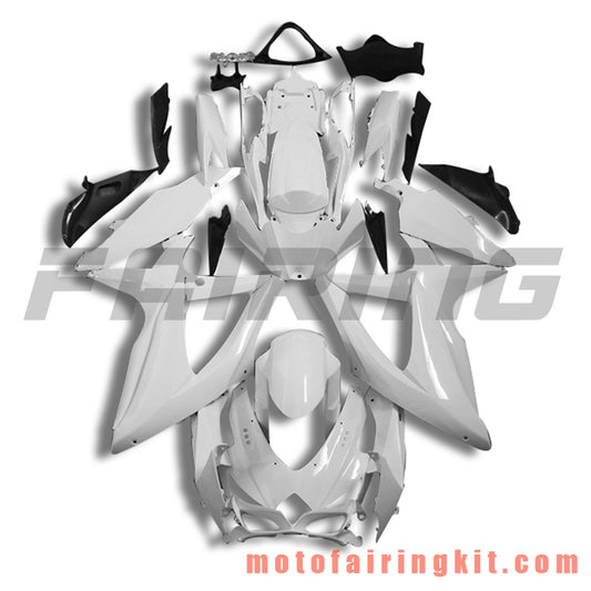 Kits de carenado aptos para GSX-R750 GSX-R600 K8 2008 2009 2010 GSXR 600 750 Molde de inyección de plástico ABS Carrocería completa para motocicleta Carrocería del mercado de accesorios Marco (sin pintar) BBB1