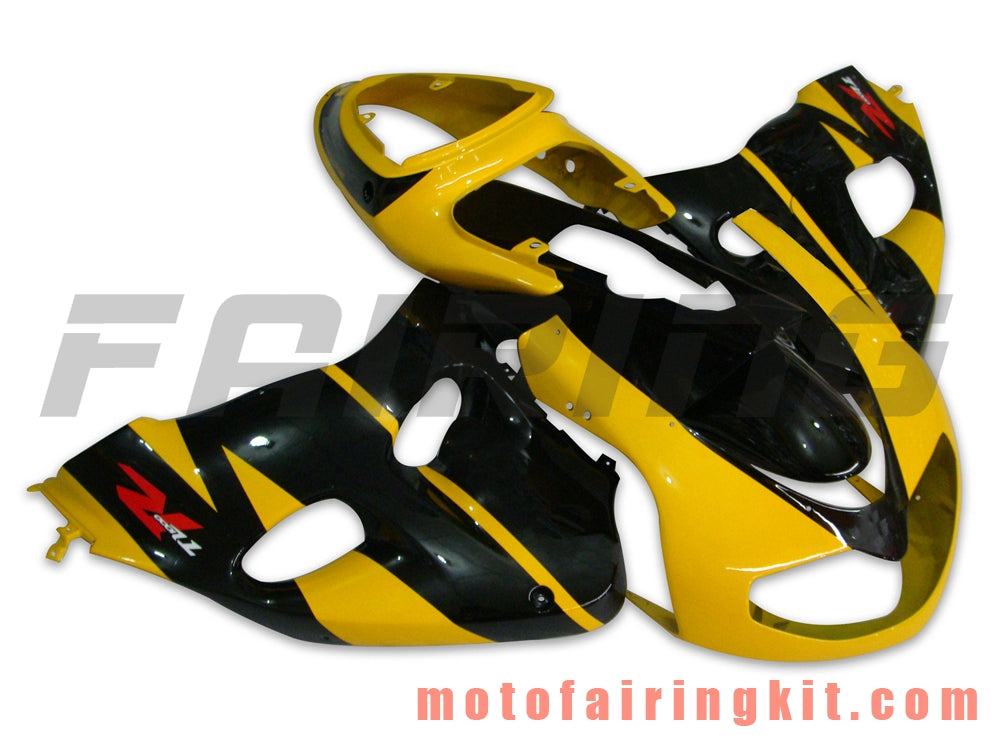 Kits de carenado aptos para TL1000R 1998 1999 2000 2001 2002 2003 TL 1000 R Molde de inyección de plástico ABS Carrocería completa para motocicleta Marco de carrocería de posventa (negro y amarillo) B004