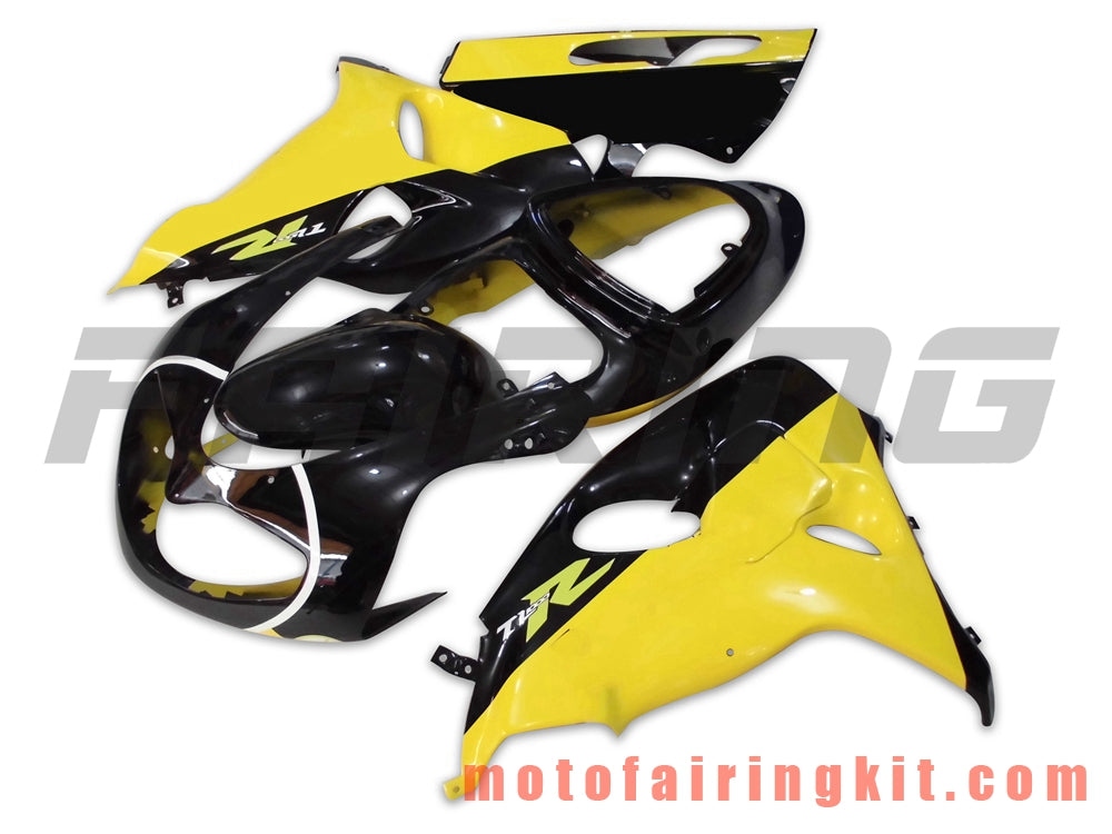 Kits de carenado aptos para TL1000R 1998 1999 2000 2001 2002 2003 TL 1000 R Molde de inyección de plástico ABS Carrocería completa para motocicleta Marco de carrocería de posventa (negro y amarillo) B005