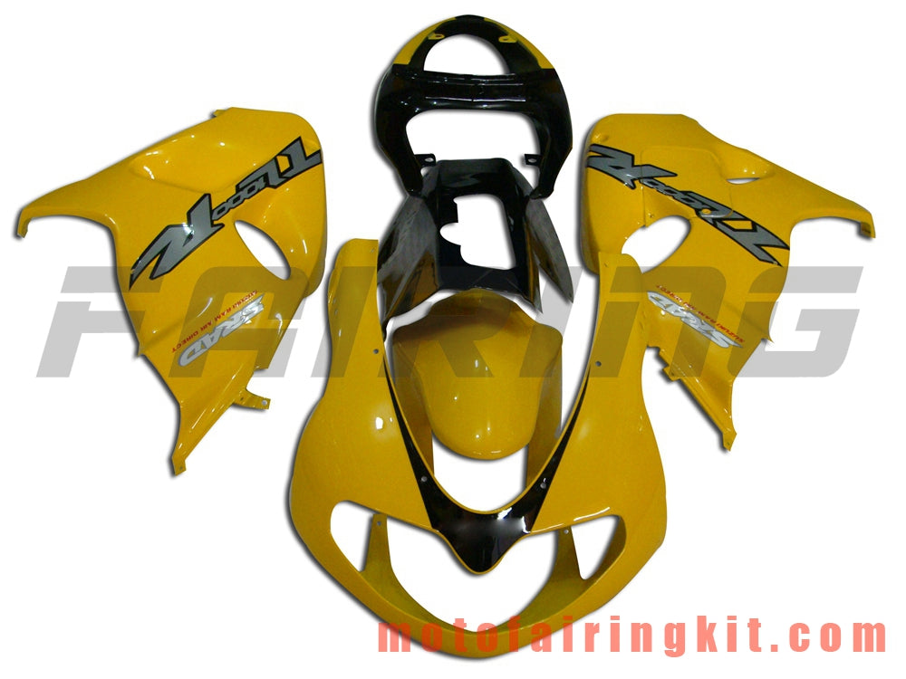 Fairing Kits Fit for TL1000R 1998 1999 2000 2001 2002 2003 TL 1000 R Plastic ABS Injection Mold Complete Motorcycle Body Aftermarket Bodywork Frame (Yellow & Black) B006