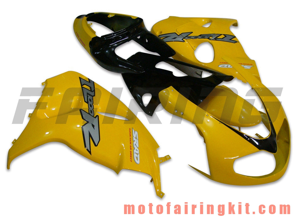 Fairing Kits Fit for TL1000R 1998 1999 2000 2001 2002 2003 TL 1000 R Plastic ABS Injection Mold Complete Motorcycle Body Aftermarket Bodywork Frame (Yellow & Black) B006