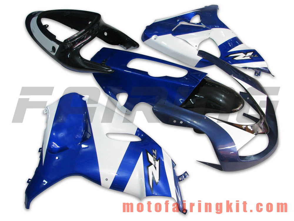 Fairing Kits Fit for TL1000R 1998 1999 2000 2001 2002 2003 TL 1000 R Plastic ABS Injection Mold Complete Motorcycle Body Aftermarket Bodywork Frame (Blue & White) B007