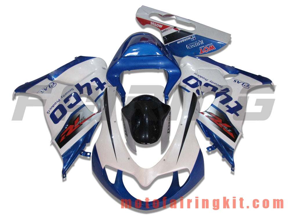 Kits de carenado aptos para TL1000R 1998 1999 2000 2001 2002 2003 TL 1000 R Molde de inyección de plástico ABS Carrocería completa para motocicleta Marco de carrocería de posventa (azul y blanco) B009