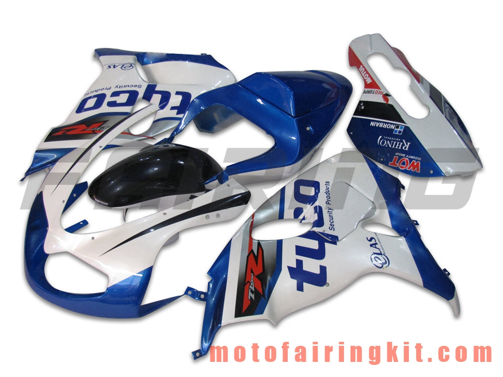 Kits de carenado aptos para TL1000R 1998 1999 2000 2001 2002 2003 TL 1000 R Molde de inyección de plástico ABS Carrocería completa para motocicleta Marco de carrocería de posventa (azul y blanco) B009