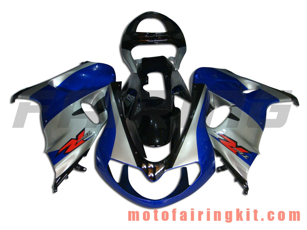 Fairing Kits Fit for TL1000R 1998 1999 2000 2001 2002 2003 TL 1000 R Plastic ABS Injection Mold Complete Motorcycle Body Aftermarket Bodywork Frame (Blue & Silver) B011