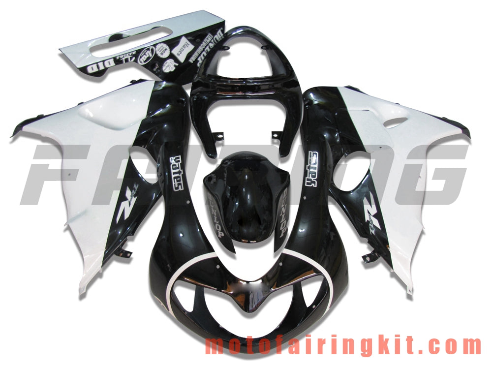 Fairing Kits Fit for TL1000R 1998 1999 2000 2001 2002 2003 TL 1000 R Plastic ABS Injection Mold Complete Motorcycle Body Aftermarket Bodywork Frame (Black & White) B012