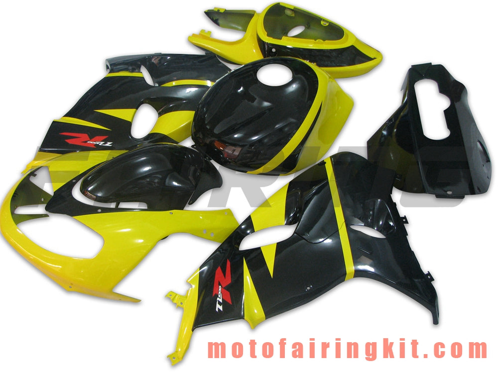 Fairing Kits Fit for TL1000R 1998 1999 2000 2001 2002 2003 TL 1000 R Plastic ABS Injection Mold Complete Motorcycle Body Aftermarket Bodywork Frame (Yellow & Black) B023