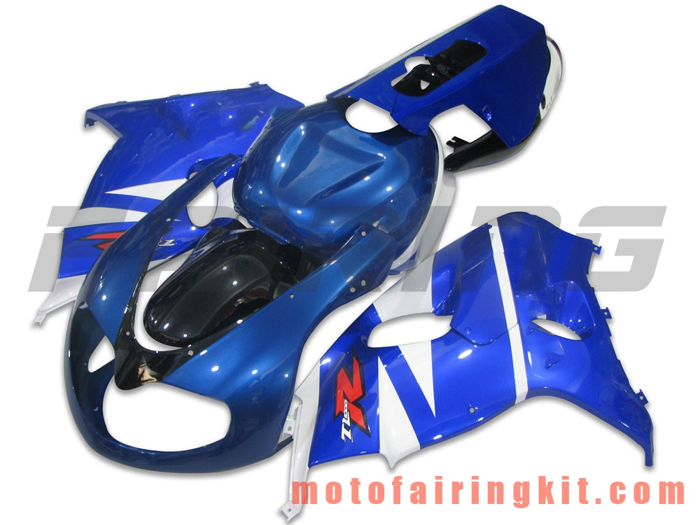 Kits de carenado aptos para TL1000R 1998 1999 2000 2001 2002 2003 TL 1000 R Molde de inyección de plástico ABS Carrocería completa para motocicleta Carrocería del mercado de accesorios Marco (azul y blanco) B026