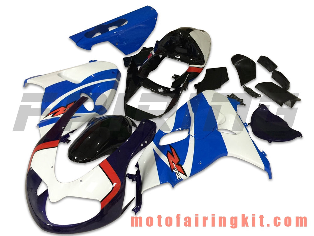 Kits de carenado aptos para TL1000R 1998 1999 2000 2001 2002 2003 TL 1000 R Molde de inyección de plástico ABS Carrocería completa para motocicleta Carrocería del mercado de accesorios Marco (azul y blanco) B029