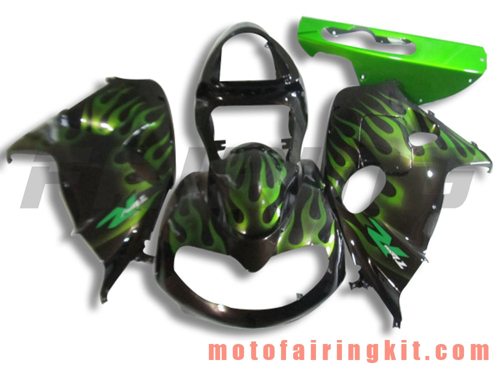 Fairing Kits Fit for TL1000R 1998 1999 2000 2001 2002 2003 TL 1000 R Plastic ABS Injection Mold Complete Motorcycle Body Aftermarket Bodywork Frame (Black & Green) B031