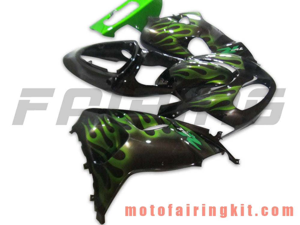 Fairing Kits Fit for TL1000R 1998 1999 2000 2001 2002 2003 TL 1000 R Plastic ABS Injection Mold Complete Motorcycle Body Aftermarket Bodywork Frame (Black & Green) B031