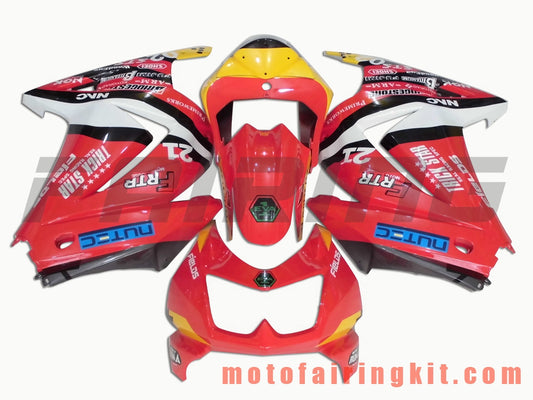 Fairing Kits Fit for EX250R 250 EX-250R ZX250 2008 2009 2010 2011 2012 Plastic ABS Injection Mold Complete Motorcycle Body Aftermarket Bodywork Frame (Red & Yellow) B010