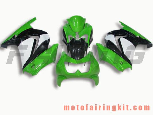 Fairing Kits Fit for EX250R 250 EX-250R ZX250 2008 2009 2010 2011 2012 Plastic ABS Injection Mold Complete Motorcycle Body Aftermarket Bodywork Frame (Green & Black) B011