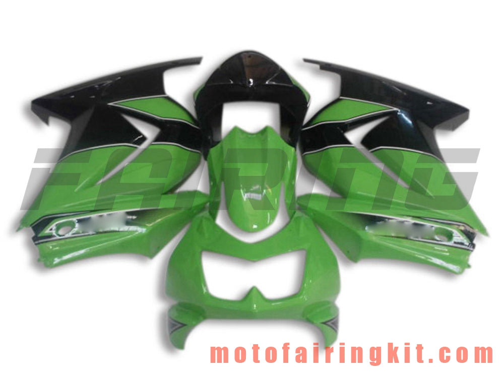 Fairing Kits Fit for EX250R 250 EX-250R ZX250 2008 2009 2010 2011 2012 Plastic ABS Injection Mold Complete Motorcycle Body Aftermarket Bodywork Frame (Green & Black) B012