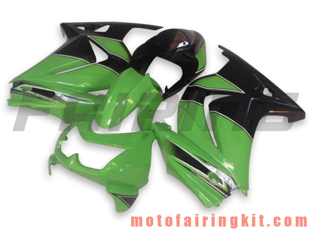 Fairing Kits Fit for EX250R 250 EX-250R ZX250 2008 2009 2010 2011 2012 Plastic ABS Injection Mold Complete Motorcycle Body Aftermarket Bodywork Frame (Green & Black) B012