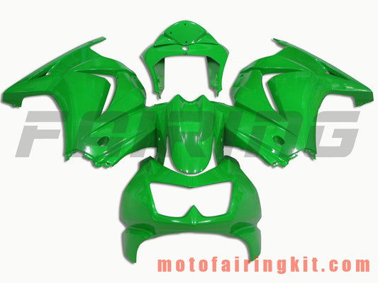 Kits de carenado aptos para EX250R 250 EX-250R ZX250 2008 2009 2010 2011 2012 Molde de inyección de plástico ABS Carrocería completa para motocicleta Carrocería del mercado de accesorios Marco (verde) B016