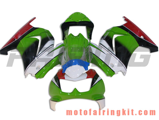 Fairing Kits Fit for EX250R 250 EX-250R ZX250 2008 2009 2010 2011 2012 Plastic ABS Injection Mold Complete Motorcycle Body Aftermarket Bodywork Frame (Green & White) B019