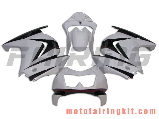 Fairing Kits Fit for EX250R 250 EX-250R ZX250 2008 2009 2010 2011 2012 Plastic ABS Injection Mold Complete Motorcycle Body Aftermarket Bodywork Frame (White & Black) B020