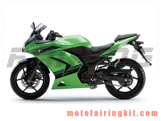 Fairing Kits Fit for EX250R 250 EX-250R ZX250 2008 2009 2010 2011 2012 Plastic ABS Injection Mold Complete Motorcycle Body Aftermarket Bodywork Frame (Green & Black) B022