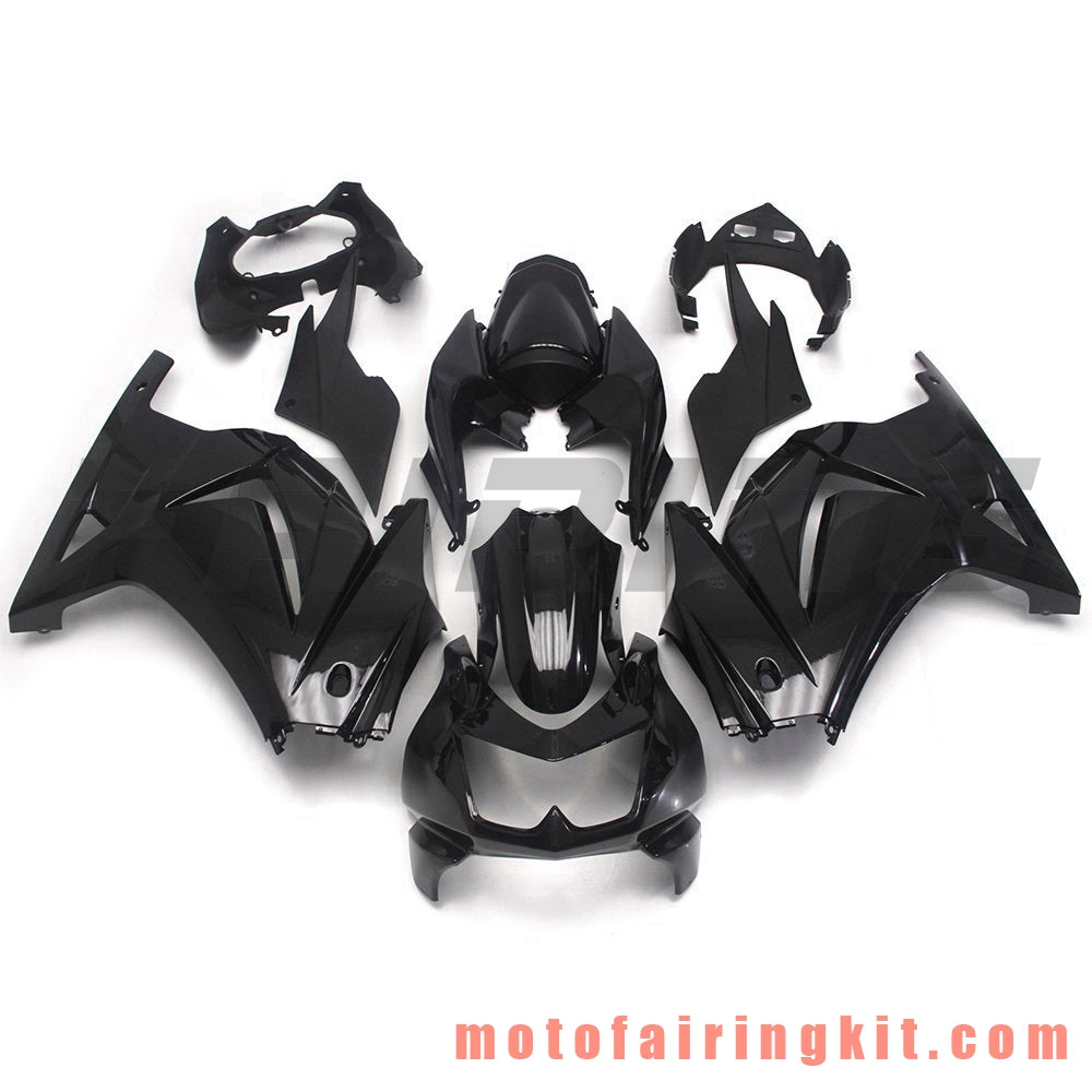 Fairing Kits Fit for EX250R 250 EX-250R ZX250 2008 2009 2010 2011 2012 Plastic ABS Injection Mold Complete Motorcycle Body Aftermarket Bodywork Frame (Black) B026