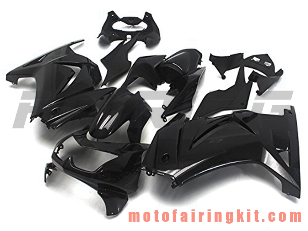 Fairing Kits Fit for EX250R 250 EX-250R ZX250 2008 2009 2010 2011 2012 Plastic ABS Injection Mold Complete Motorcycle Body Aftermarket Bodywork Frame (Black) B026