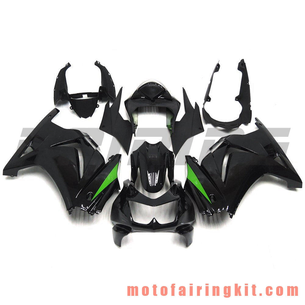 Fairing Kits Fit for EX250R 250 EX-250R ZX250 2008 2009 2010 2011 2012 Plastic ABS Injection Mold Complete Motorcycle Body Aftermarket Bodywork Frame (Black) B027