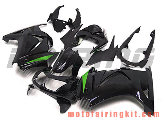 Kits de carenado aptos para EX250R 250 EX-250R ZX250 2008 2009 2010 2011 2012 Molde de inyección de plástico ABS Carrocería completa para motocicleta Marco de carrocería de posventa (negro) B027