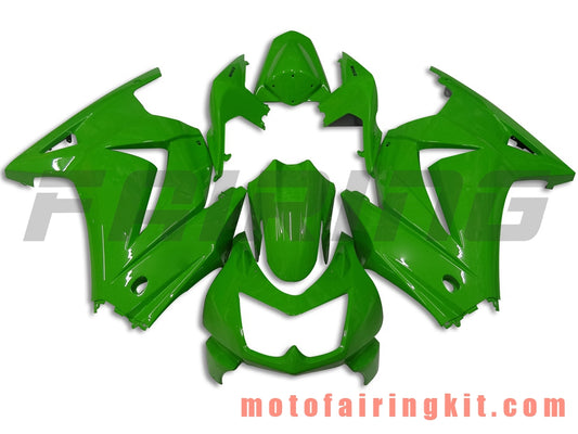 Fairing Kits Fit for EX250R 250 EX-250R ZX250 2008 2009 2010 2011 2012 Plastic ABS Injection Mold Complete Motorcycle Body Aftermarket Bodywork Frame (Green) B029