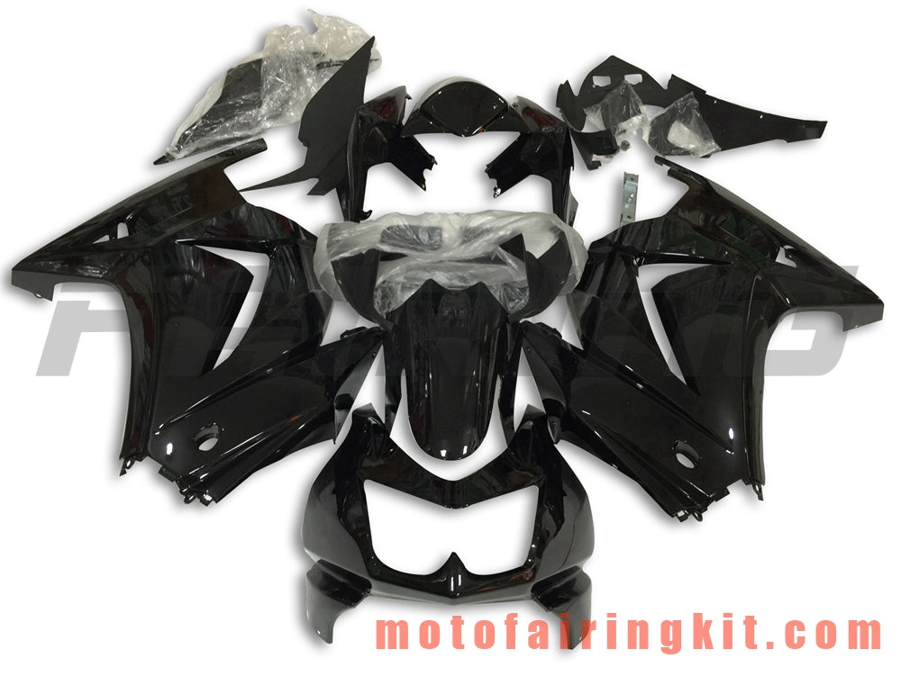 Kits de carenado aptos para EX250R 250 EX-250R ZX250 2008 2009 2010 2011 2012 Molde de inyección de plástico ABS Carrocería completa para motocicleta Marco de carrocería de posventa (negro) B034