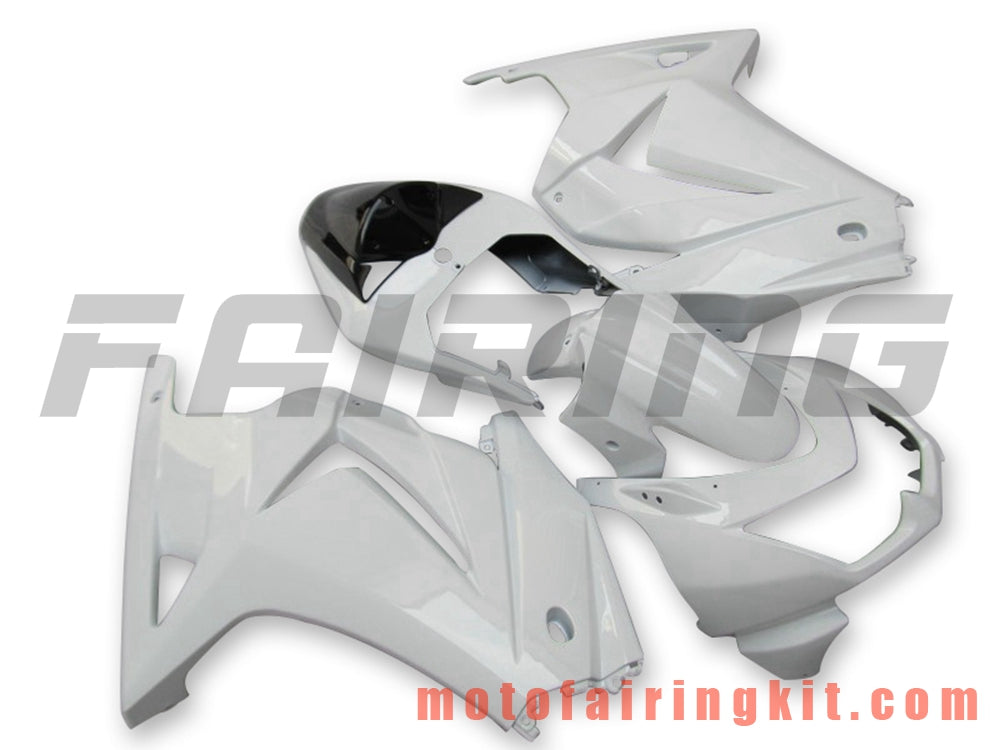 Kits de carenado aptos para EX250R 250 EX-250R ZX250 2008 2009 2010 2011 2012 Molde de inyección de plástico ABS Carrocería completa para motocicleta Carrocería del mercado de accesorios Marco (blanco) B036