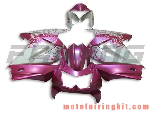 Fairing Kits Fit for EX250R 250 EX-250R ZX250 2008 2009 2010 2011 2012 Plastic ABS Injection Mold Complete Motorcycle Body Aftermarket Bodywork Frame (Pink & White) B040