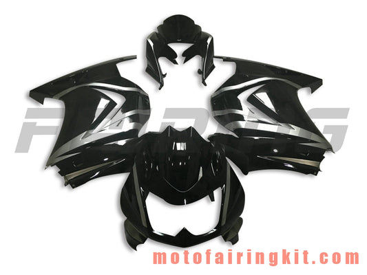 Fairing Kits Fit for EX250R 250 EX-250R ZX250 2008 2009 2010 2011 2012 Plastic ABS Injection Mold Complete Motorcycle Body Aftermarket Bodywork Frame (Black) B041