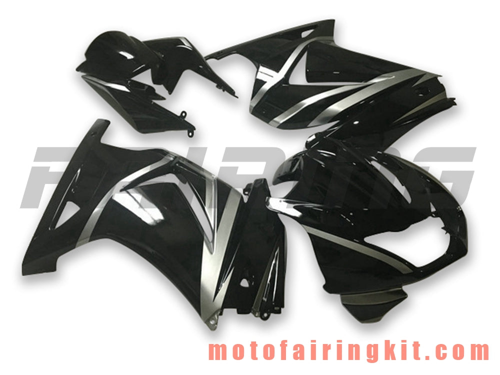 Kits de carenado aptos para EX250R 250 EX-250R ZX250 2008 2009 2010 2011 2012 Molde de inyección de plástico ABS Carrocería completa para motocicleta Marco de carrocería de posventa (negro) B041