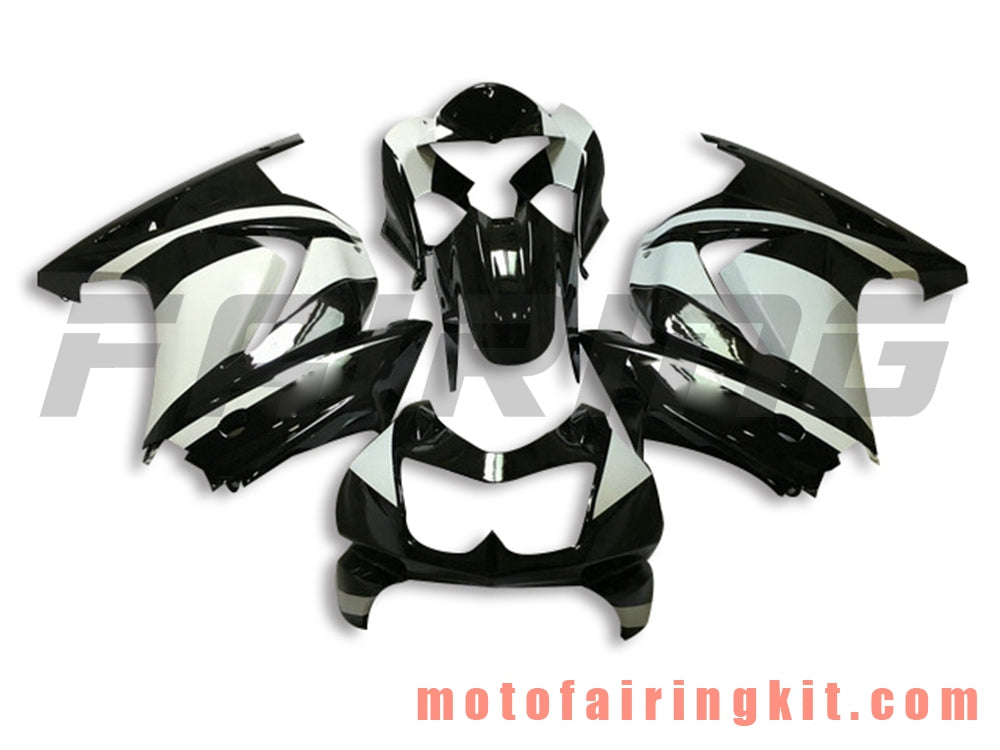 Kits de carenado aptos para EX250R 250 EX-250R ZX250 2008 2009 2010 2011 2012 Molde de inyección de plástico ABS Carrocería completa para motocicleta Marco de carrocería de posventa (blanco y negro) B042