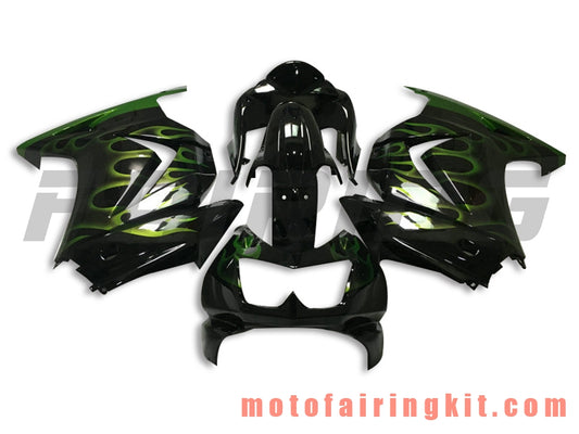 Fairing Kits Fit for EX250R 250 EX-250R ZX250 2008 2009 2010 2011 2012 Plastic ABS Injection Mold Complete Motorcycle Body Aftermarket Bodywork Frame (Black & Green) B045