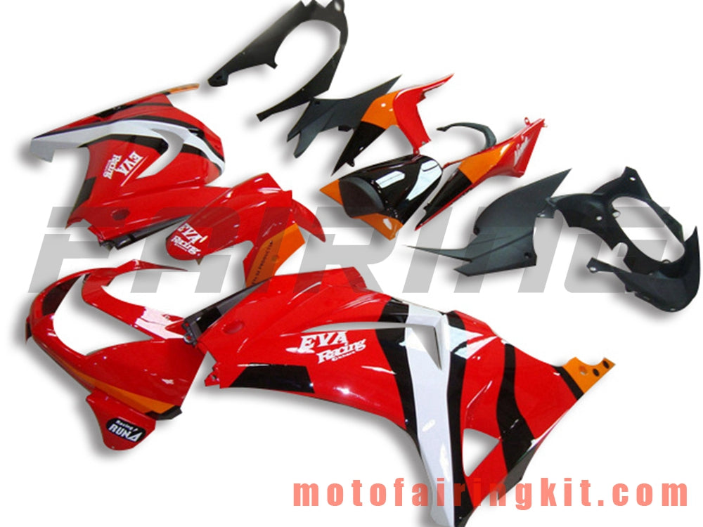 Fairing Kits Fit for EX250R 250 EX-250R ZX250 2008 2009 2010 2011 2012 Plastic ABS Injection Mold Complete Motorcycle Body Aftermarket Bodywork Frame (Red & Black) B047