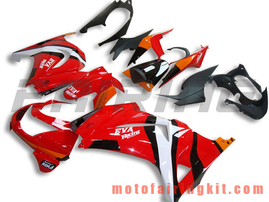 フェアリングキット EX250R 250 EX-250R ZX250 2008 2009 2010 2011 2012 プラスチック ABS 射出成型 完全なオートバイボディ アフターマーケットボディワークフレーム (レッド &amp; ブラック) B047