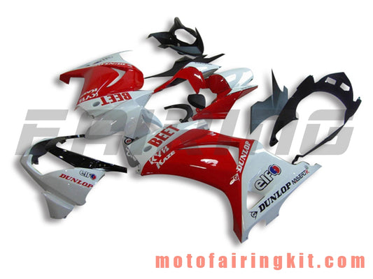 Kits de carenado aptos para EX250R 250 EX-250R ZX250 2008 2009 2010 2011 2012 Molde de inyección de plástico ABS Carrocería completa para motocicleta Marco de carrocería de posventa (rojo y blanco) B052