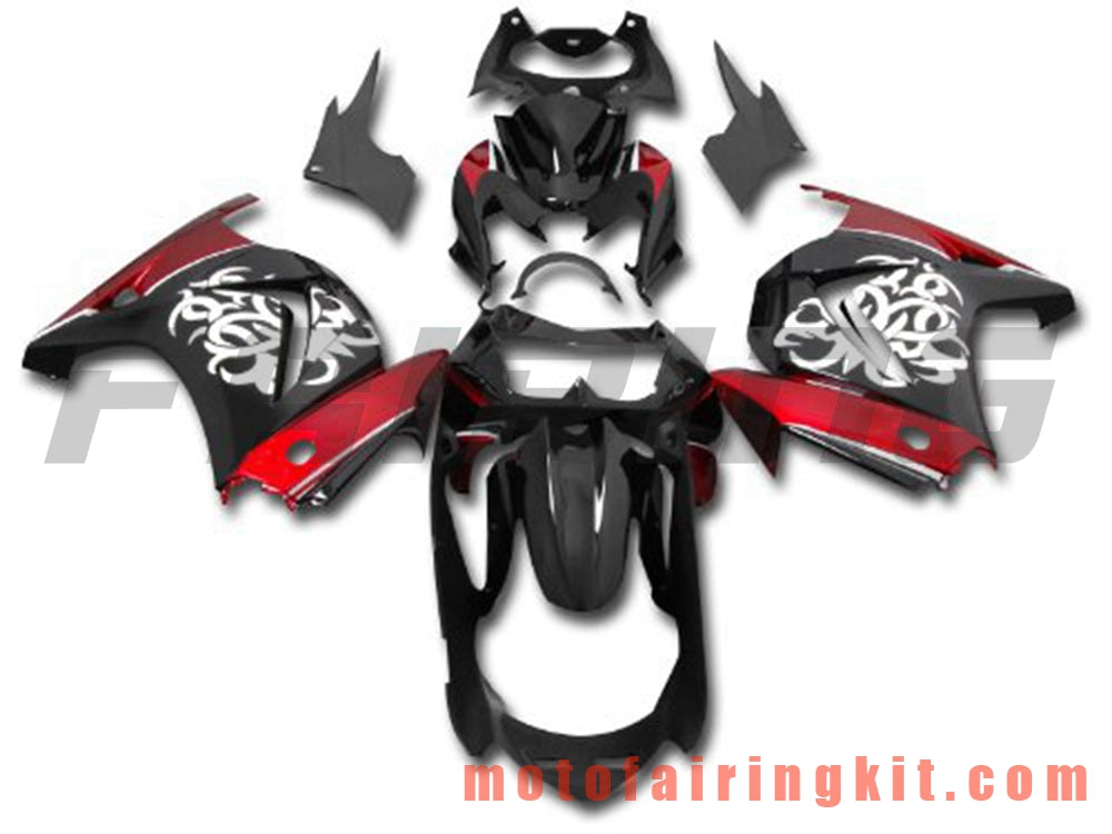 Fairing Kits Fit for EX250R 250 EX-250R ZX250 2008 2009 2010 2011 2012 Plastic ABS Injection Mold Complete Motorcycle Body Aftermarket Bodywork Frame (Black & Red) B053