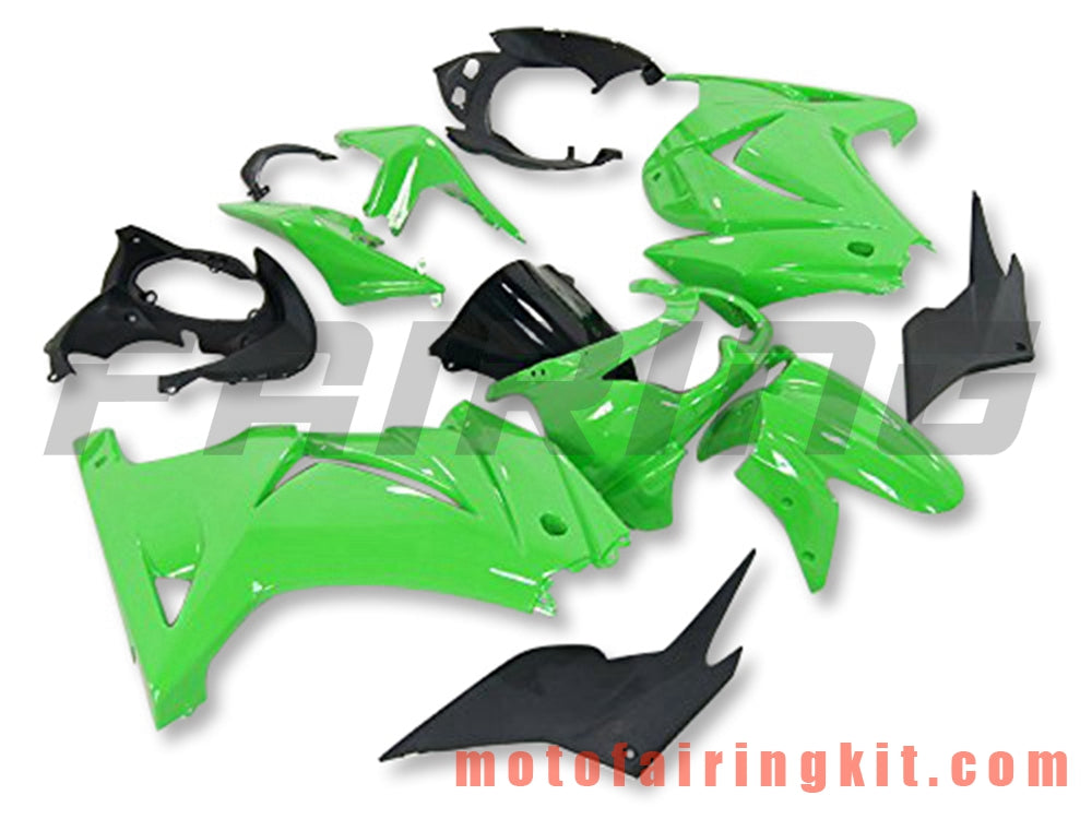 Fairing Kits Fit for EX250R 250 EX-250R ZX250 2008 2009 2010 2011 2012 Plastic ABS Injection Mold Complete Motorcycle Body Aftermarket Bodywork Frame (Green) B054