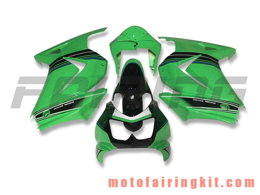 Kits de carenado aptos para EX250R 250 EX-250R ZX250 2008 2009 2010 2011 2012 Molde de inyección de plástico ABS Carrocería completa para motocicleta Marco de carrocería de posventa (verde y negro) B058