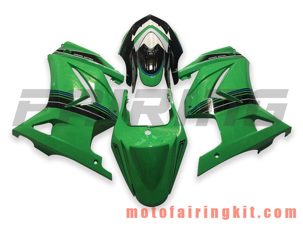 Fairing Kits Fit for EX250R 250 EX-250R ZX250 2008 2009 2010 2011 2012 Plastic ABS Injection Mold Complete Motorcycle Body Aftermarket Bodywork Frame (Green & Black) B058