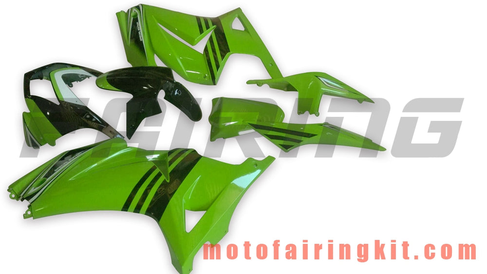 Fairing Kits Fit for EX250R 250 EX-250R ZX250 2008 2009 2010 2011 2012 Plastic ABS Injection Mold Complete Motorcycle Body Aftermarket Bodywork Frame (Green) B061