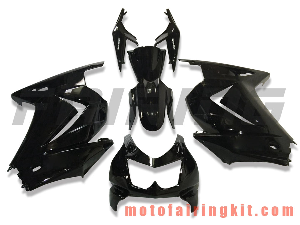 Fairing Kits Fit for EX250R 250 EX-250R ZX250 2008 2009 2010 2011 2012 Plastic ABS Injection Mold Complete Motorcycle Body Aftermarket Bodywork Frame (Black) B063